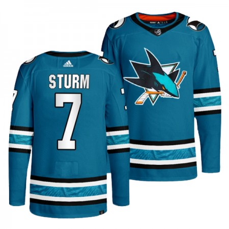 San Jose Sharks Dresy Nico Sturm 7 Teal Authentic - Pánské San Jose Sharks Dresy Nico Sturm 7 Teal Authentic - Pánské